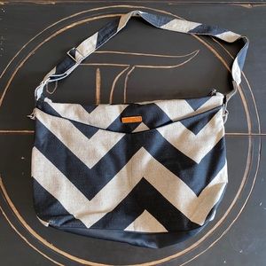 Foxy Vida chevron diaper bag